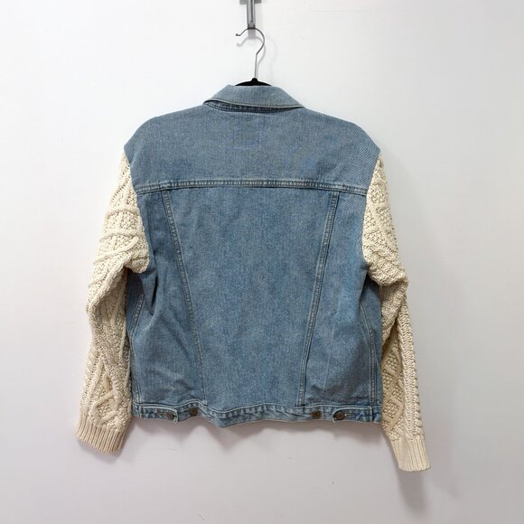 UNIF Blue and Cream Jean Jacket - Picture 3 of 6